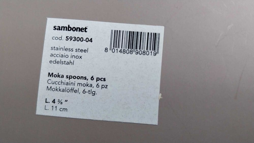 łyżeczki do kawy firmy Sambonet