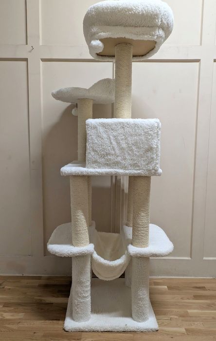 La Digue III Drapak Dla Kota Biały 69x69x163cm Uszkodzony DUŻY