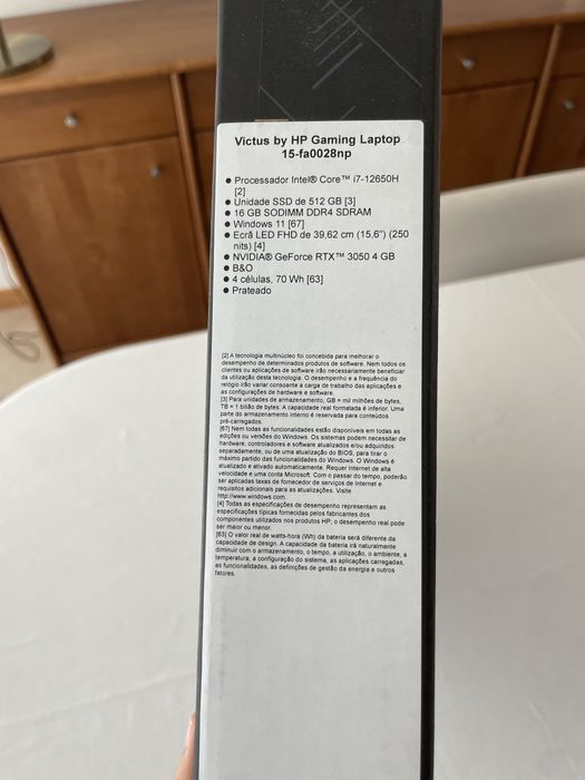 Portátil Gaming HP praticamente novo