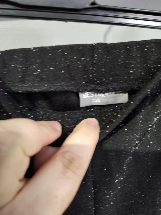 Spodnie grube brokatowe rozm.158