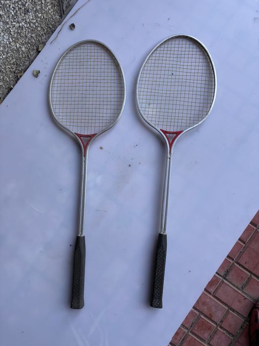 Rakiety  do badmintona aluminiowe retro sprzęt sportowy