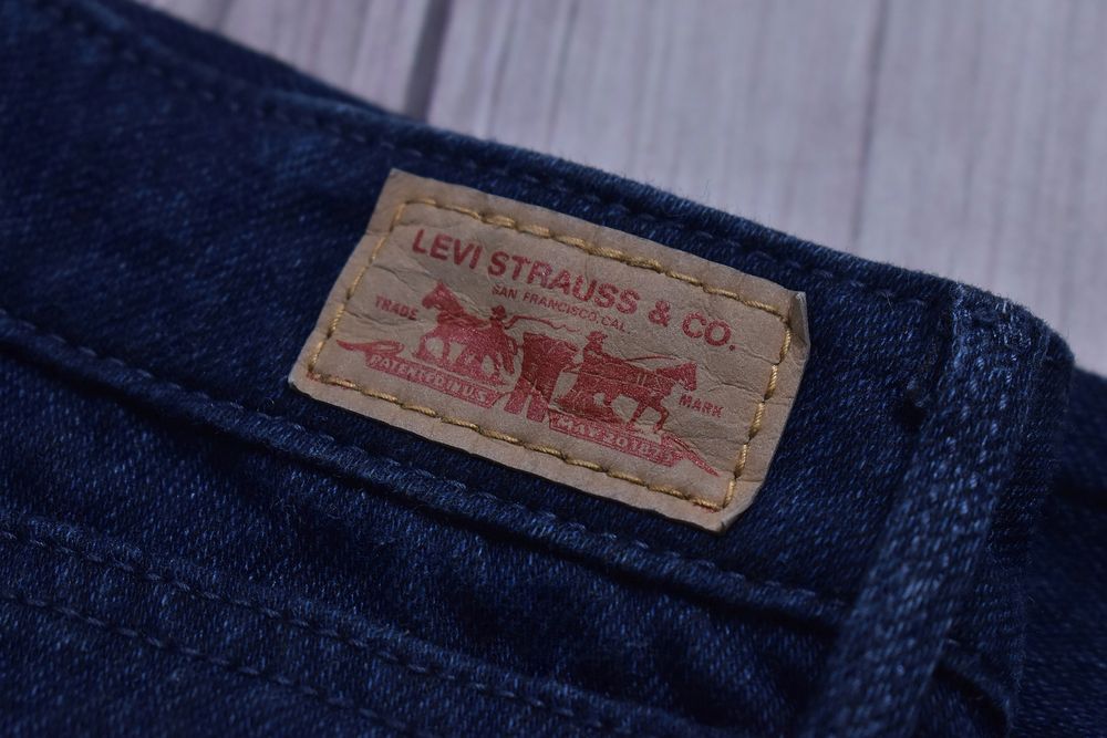 Levis Jeansy Damskie Granatowe Slim Denim / 30