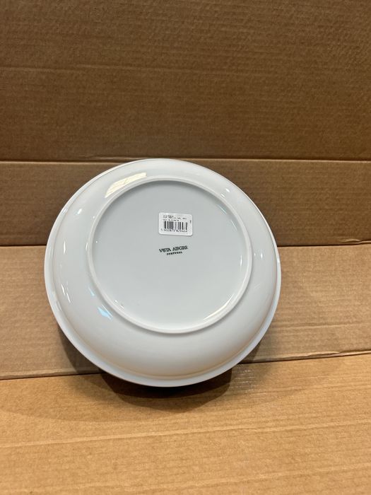 prato/taça funda Vista Alegre (Portugal) com decoração azul/amarela