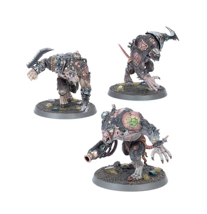 3x RAT OGORS Skaven Aos Warhammer