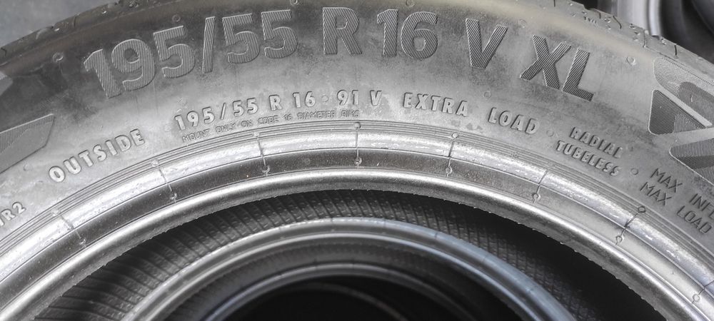 Opony letnie Continental 195/55/16  Bardzo Ładne