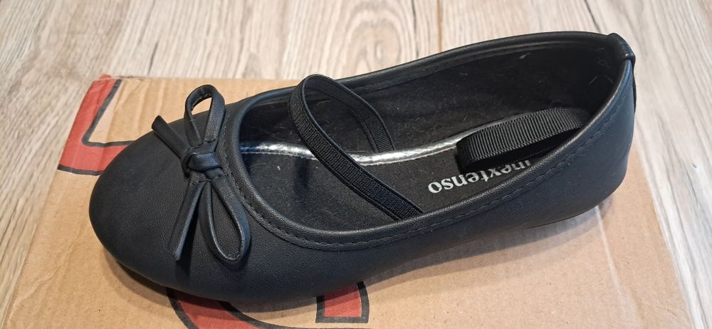 Czarne balerinki INEXTENSO rozm. 28, 17,5cm.