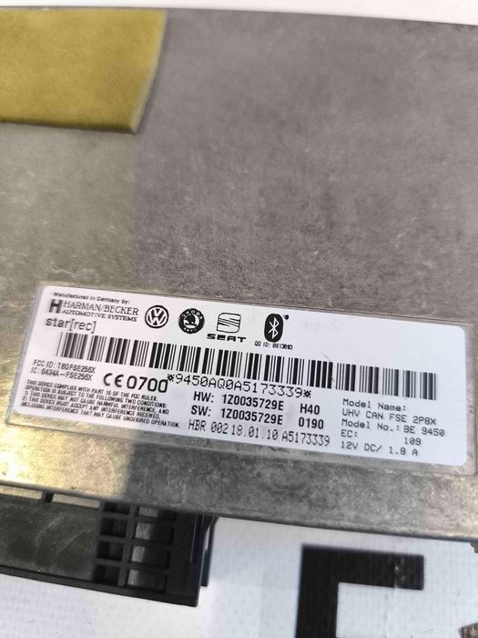 MÓDULO DO BLUETOOTH VW GOLF VI 1.8 TSI (118 kW / 160 cv) [06.2009 - 01.2011] 1Z0035729E (OEM)