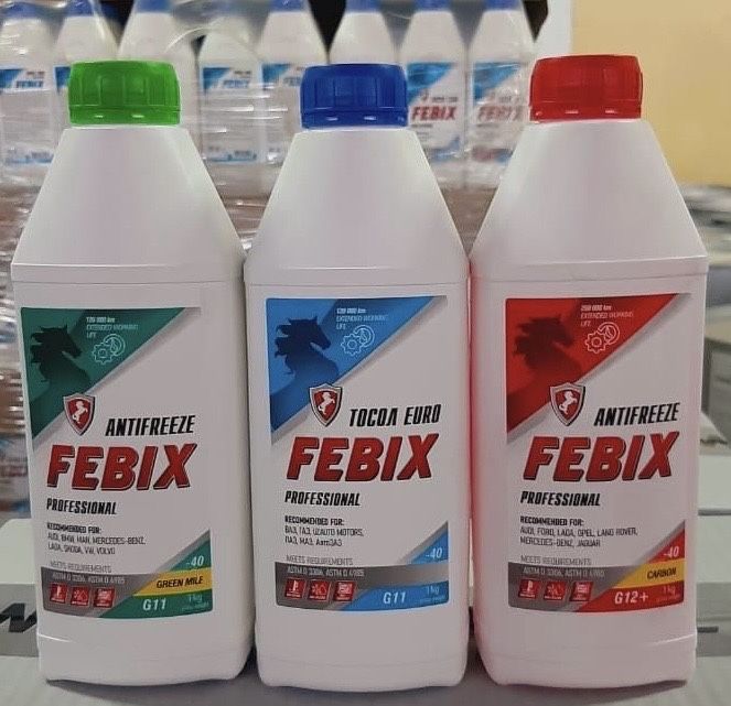 Антифріз Febix аналог Felix Carbon G12 червоний 10л