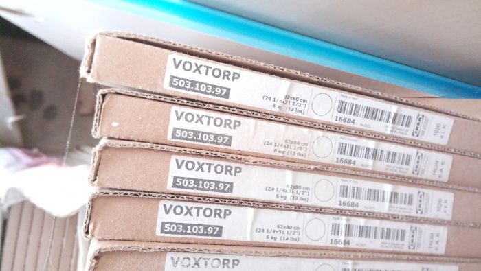 Painel lateral Voxtorp de cor branco com 62x80cm