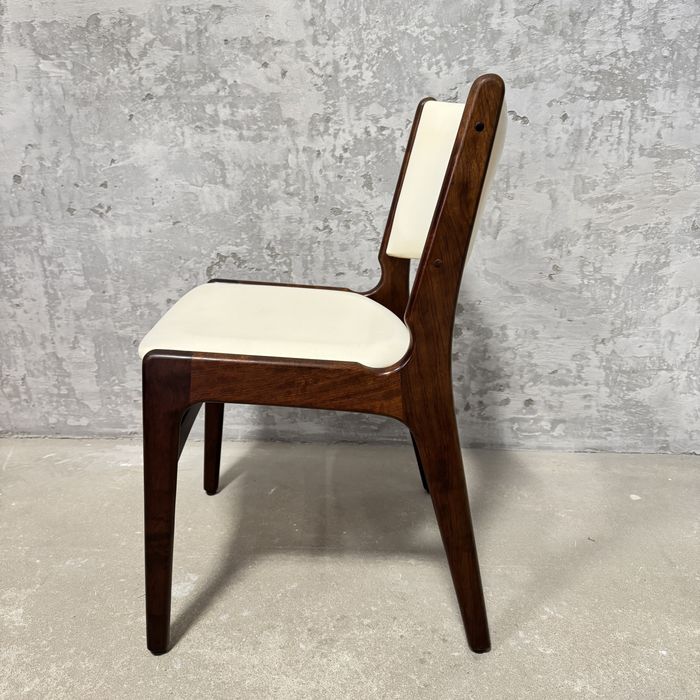 Komplet duński stół palisander i 4 krzesła, proj. Erik Buch, lata 50.