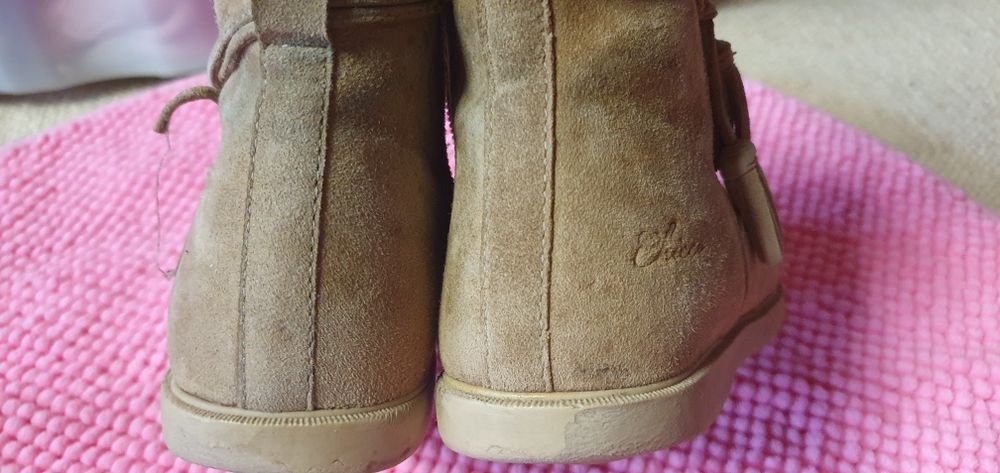Botas chicco n° 30 tipo camurça beje