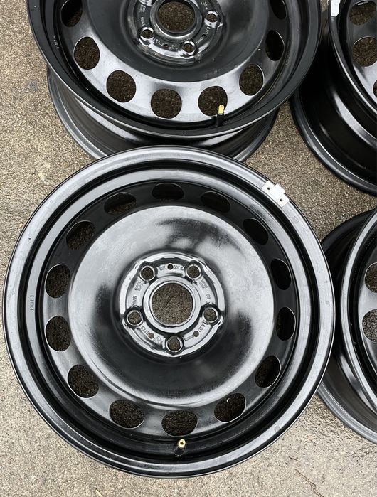4x felgi stalowe 5x112 r16 et43 6J Stalówki Oryginalne VW (Nowe)