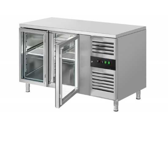 Bancada Refrigerada 2 Portas em Vidro - NOVA