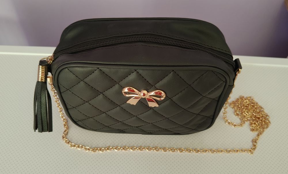 Nowa Torebka Damska Pikowana na Ramię Łańcuszek Quilted