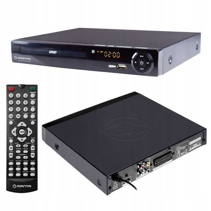 DVD CD Player HDMI EURO USB MP3 Full HD Pilot Odtwarzacz Wideo