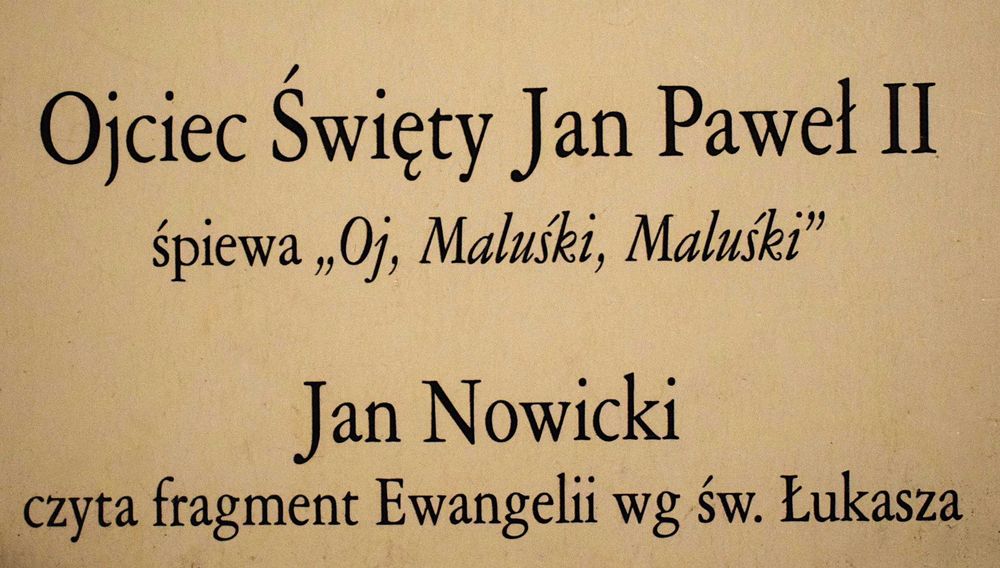 Papieska pastorałka z Ojcem Świętym, Janem Pawłem II + „Ave Maria