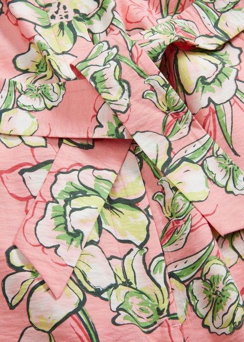 B.P.C kombinezon kolorowy w kwiaty z kołnierzykiem 34.