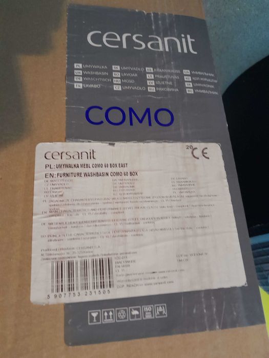 Umywalka CERSANIT COMO 60 biała