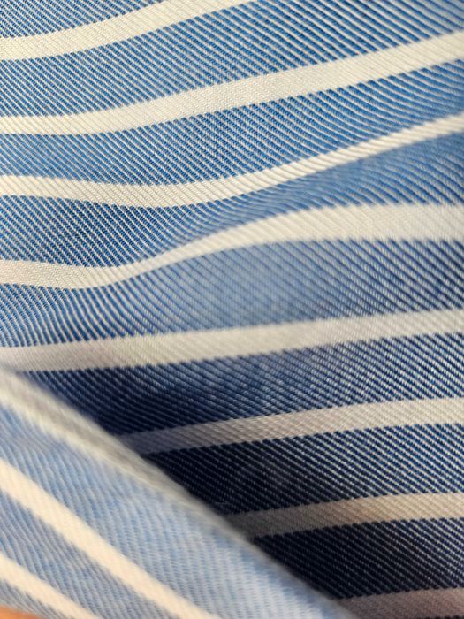 Bluzka koszulowa- koszula niebieska w paski