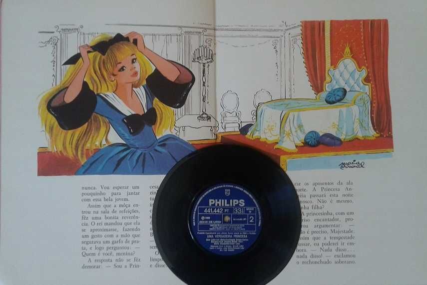 Discos de vinil EPs / Singles e Livros de Histórias com vinil