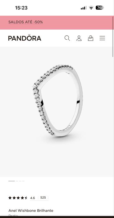 Conjunto de anéis Pandora Original com nota fiscal e garantia!