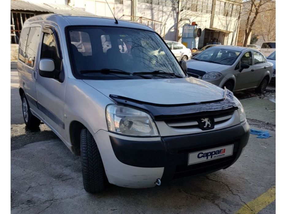 Дефлектор капота EuroCap для Peugeot Partner 1996-2008 Поликарбонат