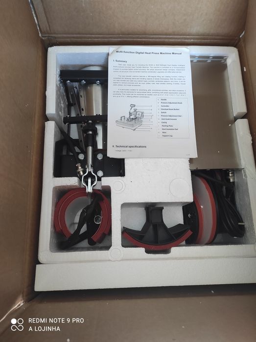 Prensa de substituição de transferência térmica