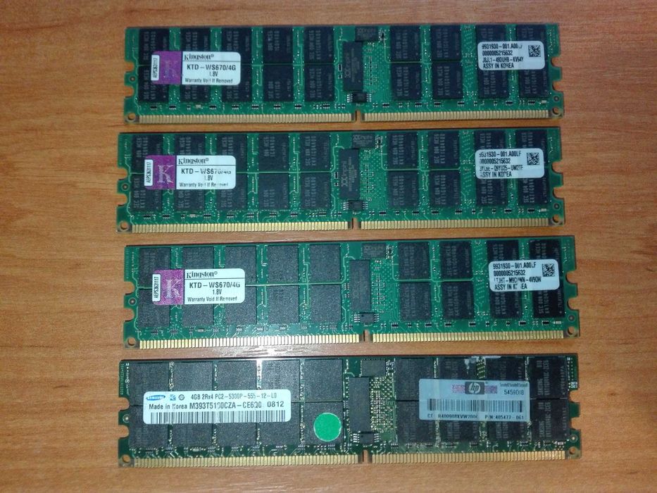 память для серверів 4gb Kingston ktd-ws670/4g   DDR2