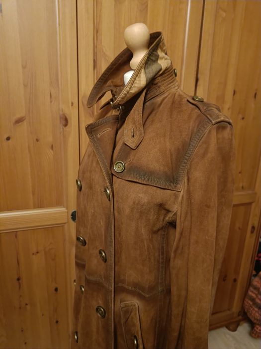 Trencz zamszowy Burberry Brit UK14