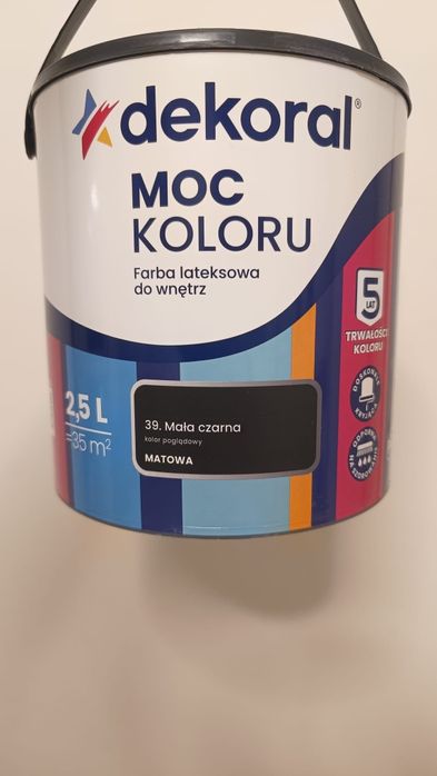 Farba Dekoral czarny mat