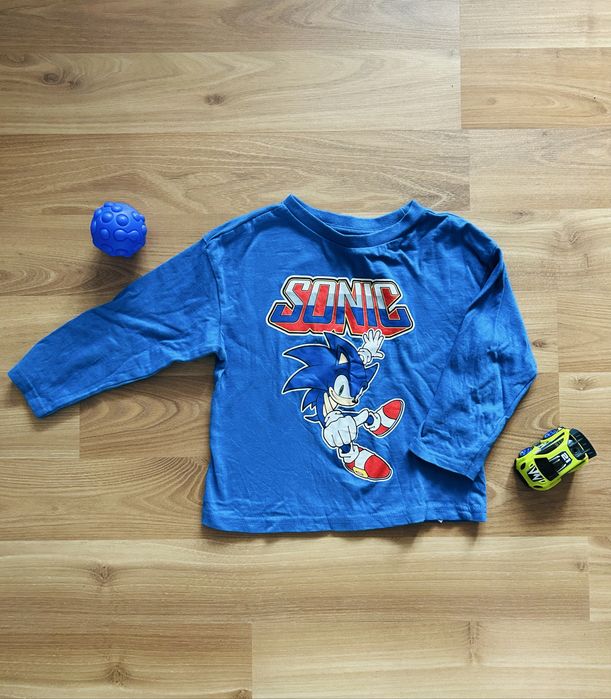Niebieska bluzka koszulka sonic