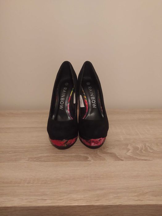 Szpilki 37 Bonprix Rainbow obcasy 13 cm