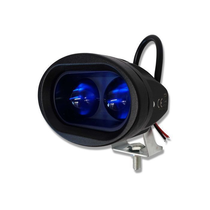 Lampa Robocza Strumieniowa OPRYSKIWACZA Niebieska LED 2x10W [3305]