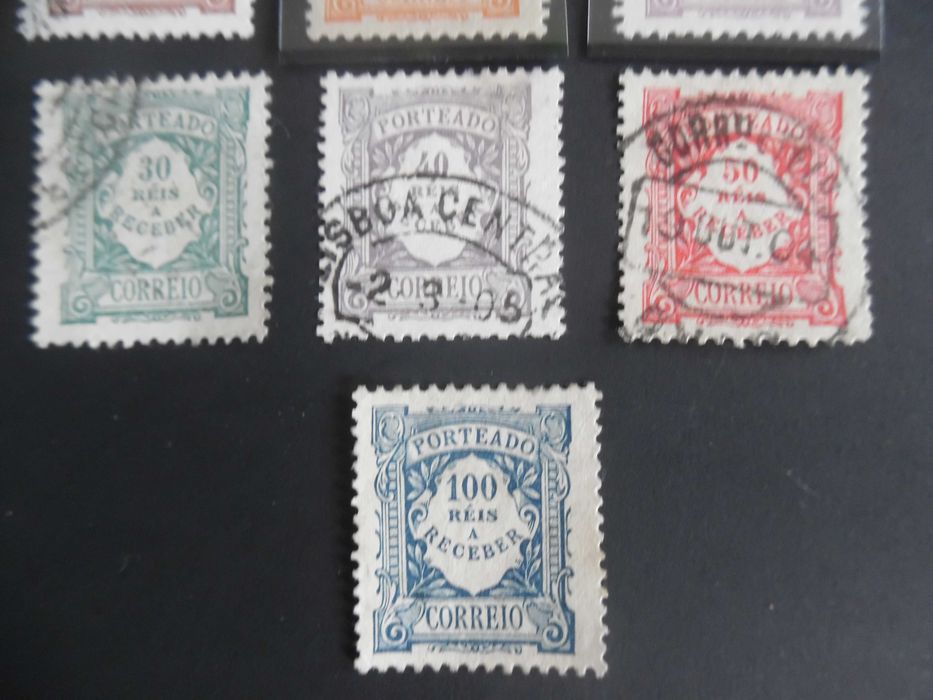 Selos Portugal 1904- 2ª parte , valor em reis novos e usados completo