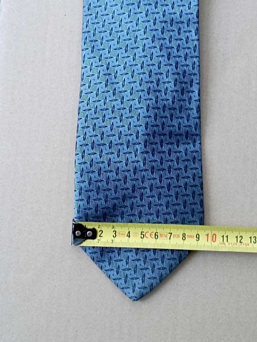 Krawat Sunset Suits ,jedwab, silk, 9,5 cm szeroki, niebieski