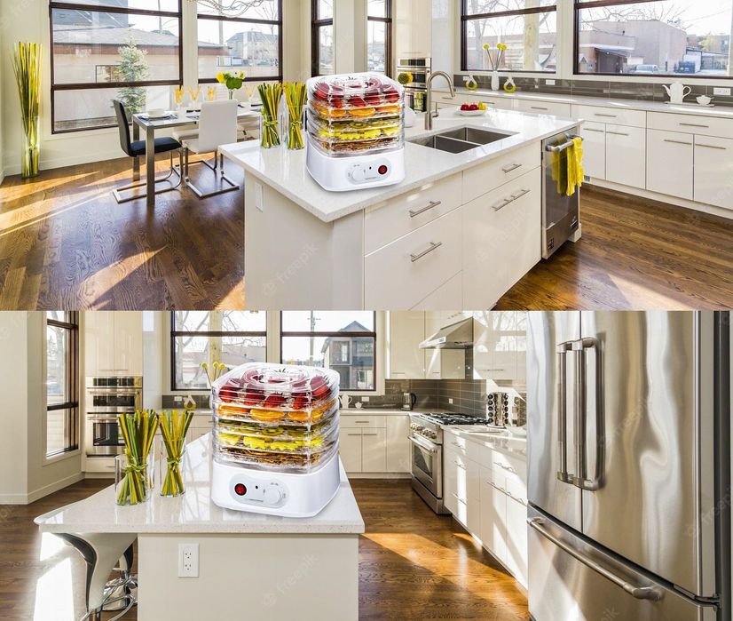 Suszarka Spożywcza do Grzybów Owoców Mięsa 250 W 4 TACKI Na Grzyby