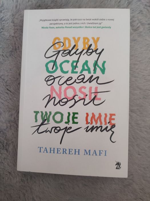 Książka pt,,Gdyby Ocean nosił twoje imię"