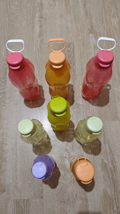 Garrafas Tupperware 2, 1.5, 1, 0.75 L