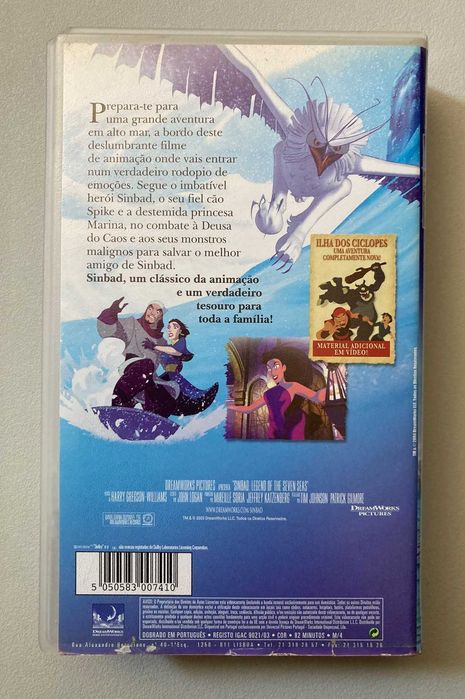 [VHS] Sinbad: A Lenda dos Sete Mares (não testado)