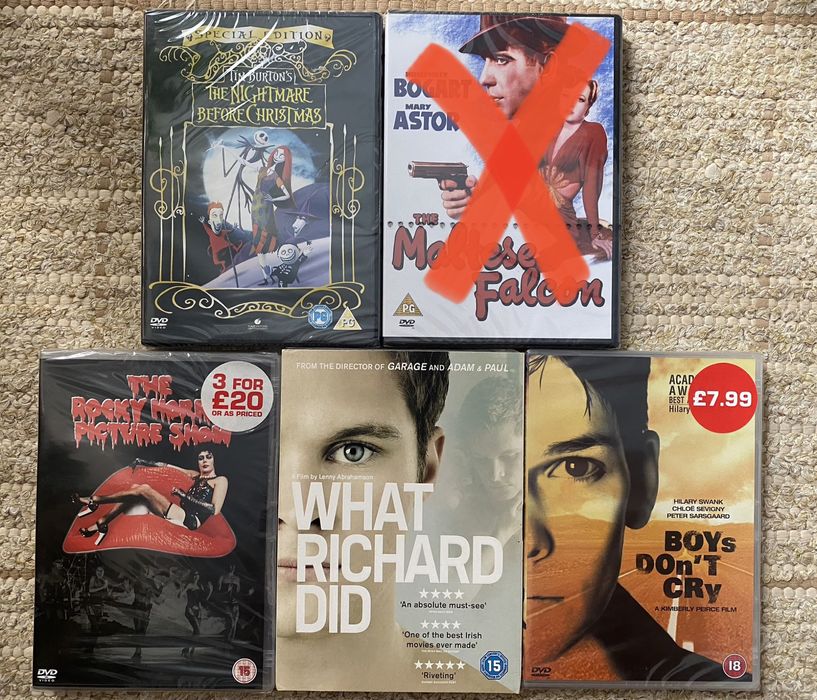 DVD’s em inglês em bom estado: