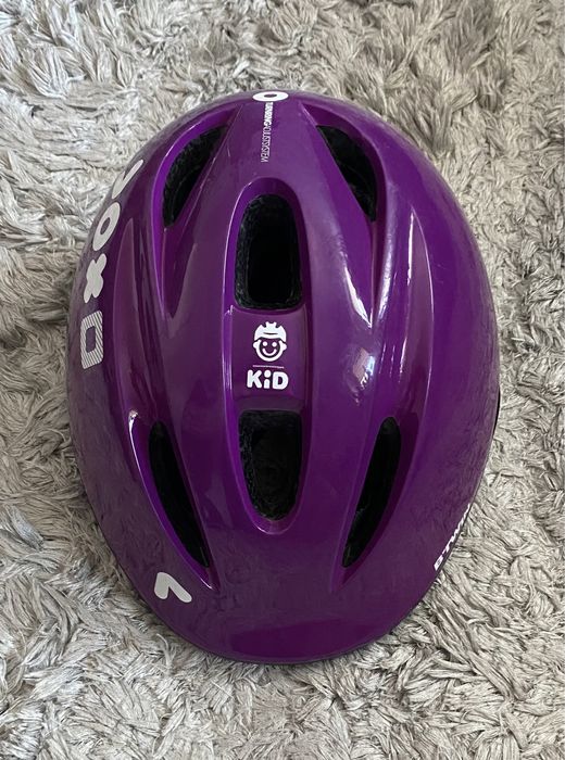 Kask na rower dzieciecy decathlon fioletowy