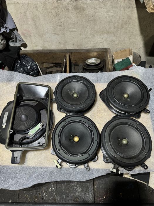 Audi a4 b7 b6 głośniki bose drzwi oryginał 4x  + subwoofer