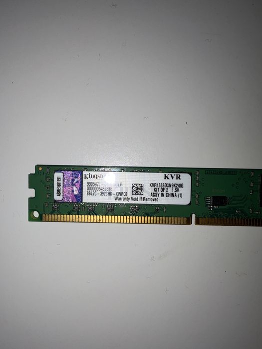 RAM DDR3 Kingston 8GB 1333MHz
