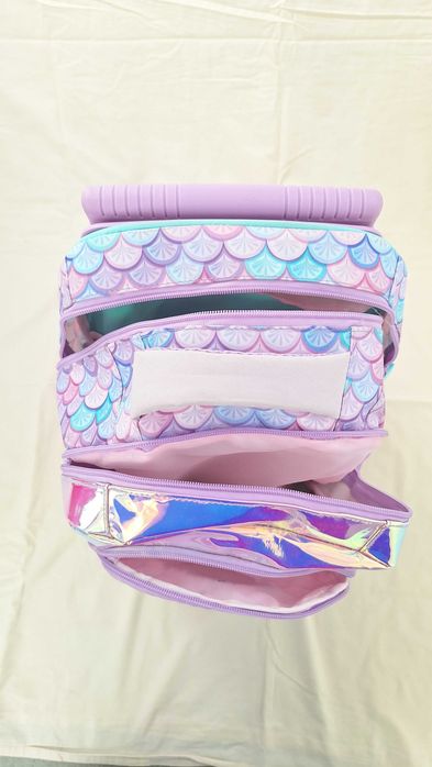 Mochila Escolar Criança Sereia c/ Rodas (Trolley) – Bom Estado