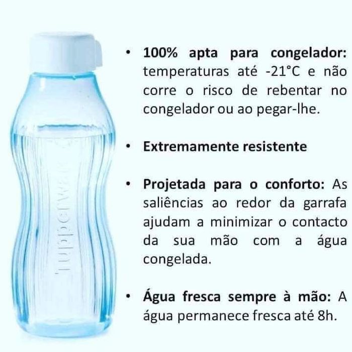 Garrafa 750ml para Congelação Tupperware