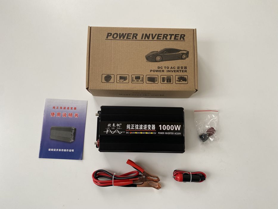 Інвертор з 12v на 220v з чистим синусом на 300W