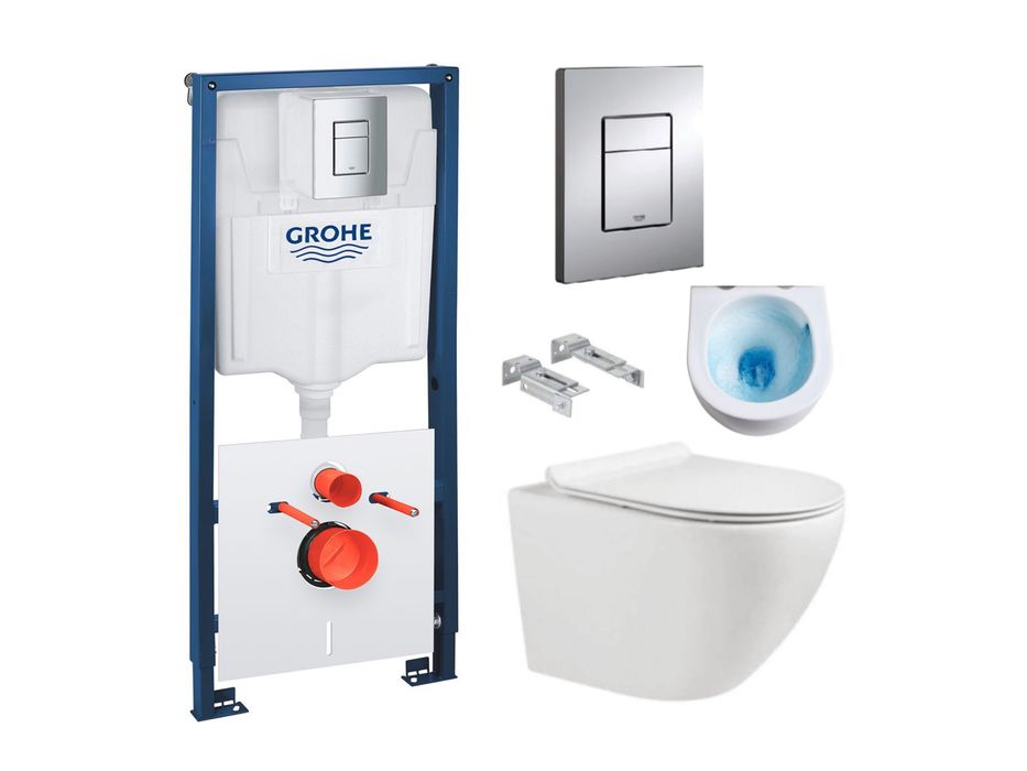 Інсталяція GROHE Solido з унітазом KollerPool Round Tornado Soft-Close