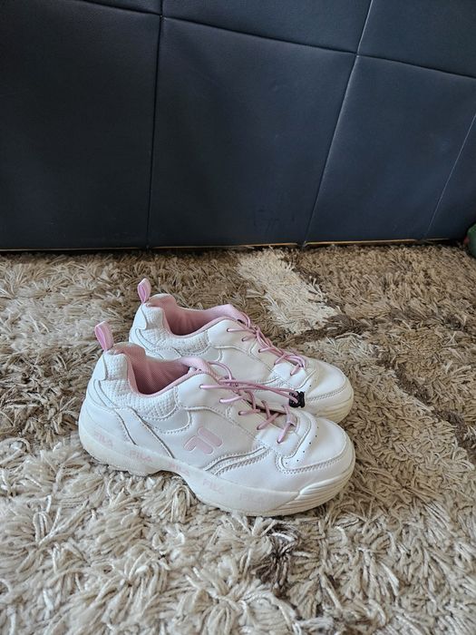 Buty Fila biale z różowym 35