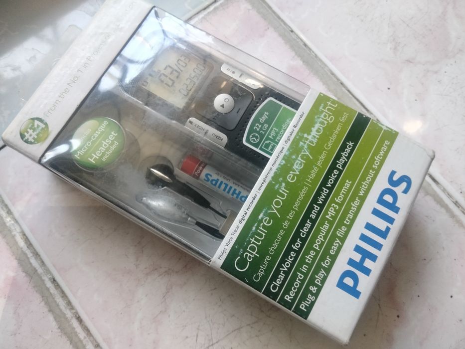 Диктофон Philips. Новий, запечатаний.