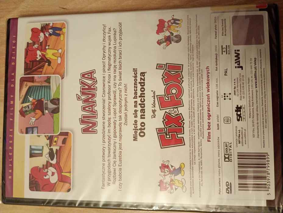 Fix&Foxi Niańka płyta DVD bajki dla dzieci